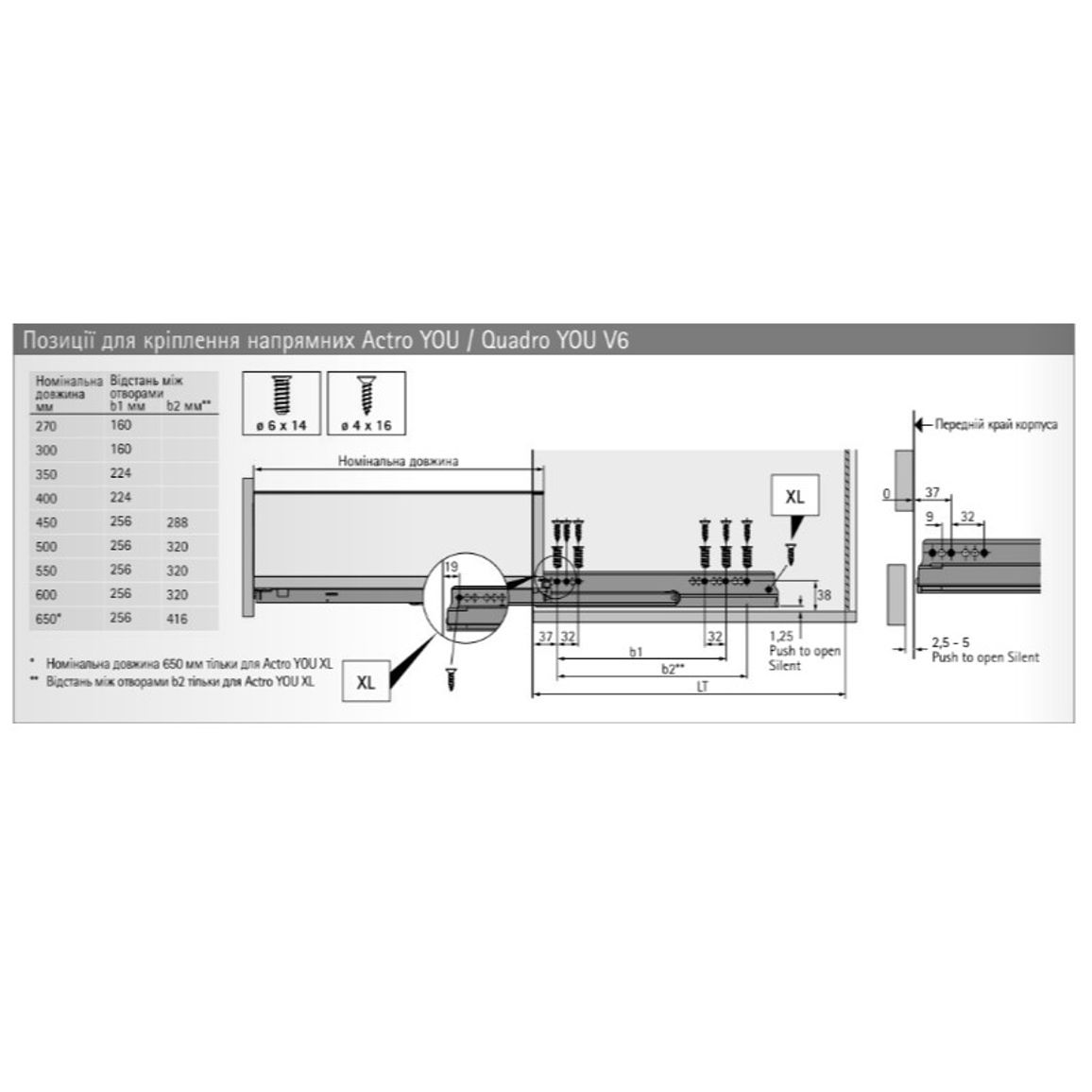 Комплект ящика AvanTech YOU А L=500 H=187 белый Hettich