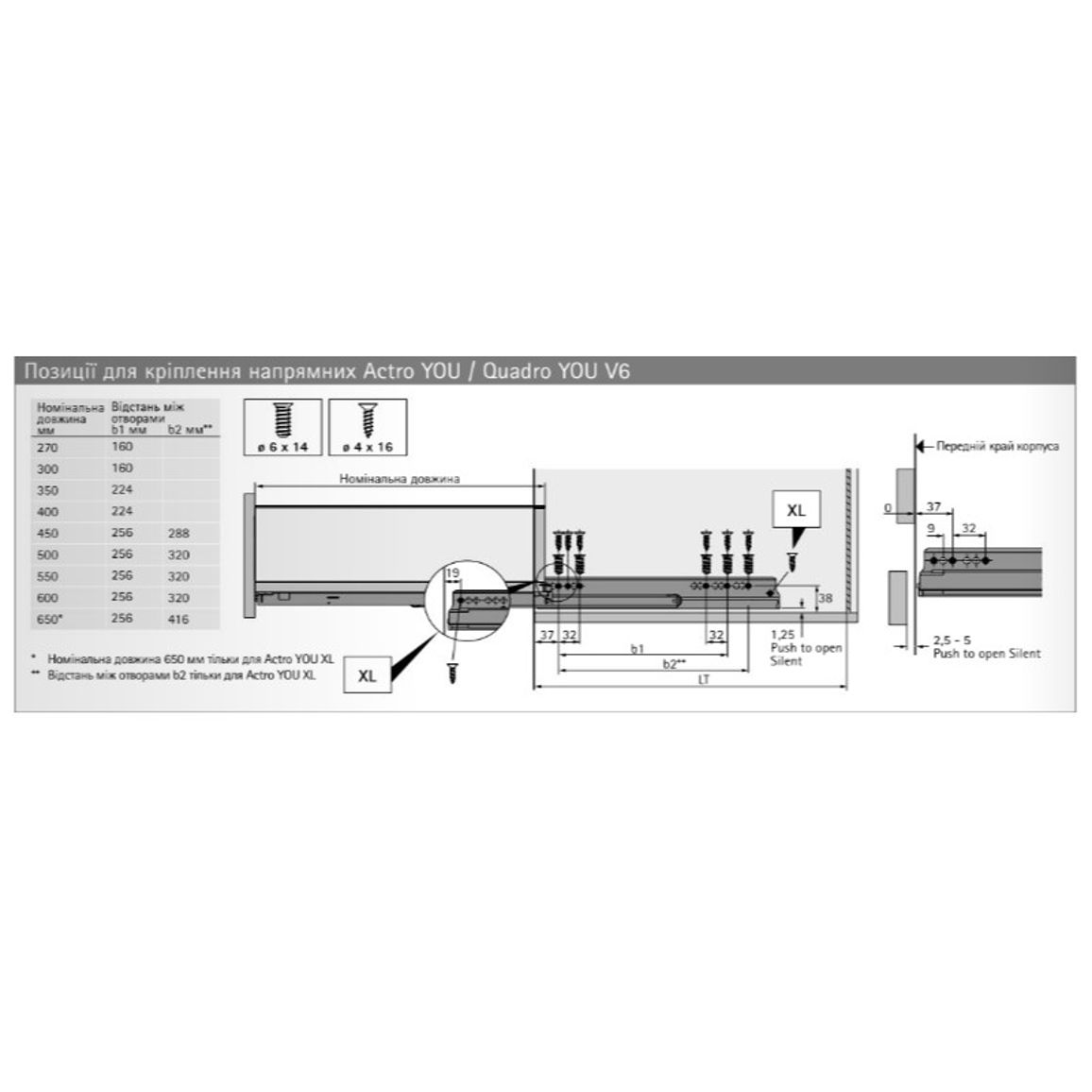 Комплект ящика AvanTech YOU А L=550 H=101 серебро Hettich Комплект ящика AvanTech YOU А L=550 H=101 серебро Hettich