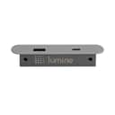 USB-розетка овальна Lumine PULSE, 2xUSB A+C (15W), сірий USB-розетка овальна Lumine PULSE, 2xUSB A+C (15W), сірий
