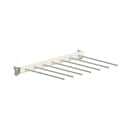 Універсальна полиця з гачками 606×406 mm white (7 hooks)  