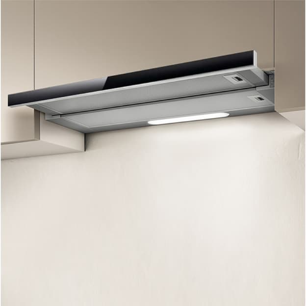 Витяжка Телескопічна TT14 LUX GRVT/A/90 Нерж./чорне скло ELICA