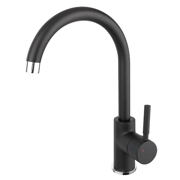 Смеситель Lugio black черный матовый Ferro