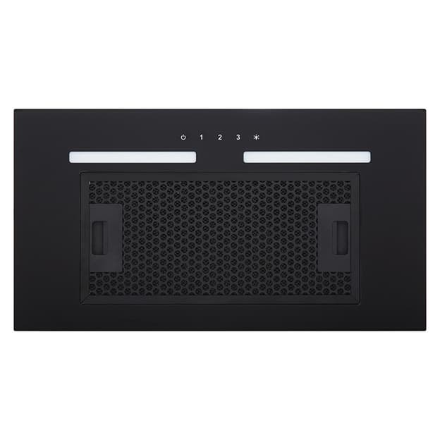 Вытяжка встроенная SWAY BL A/60 GL/S 600мм черная INTERLINE