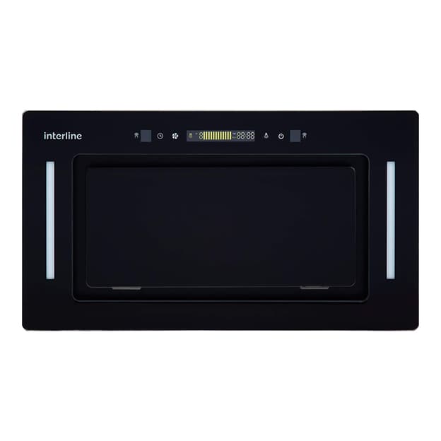 Вытяжка встроенная JOLLY BL A/60/GL/K 600мм черная INTERLINE