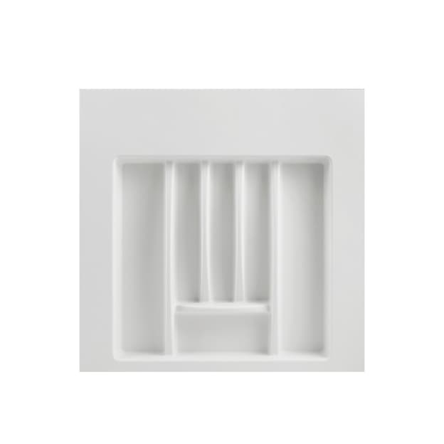 Организация для столовых приборов W=550 L=500 (W=max500/min400)(L=max495/min386), белый матовый