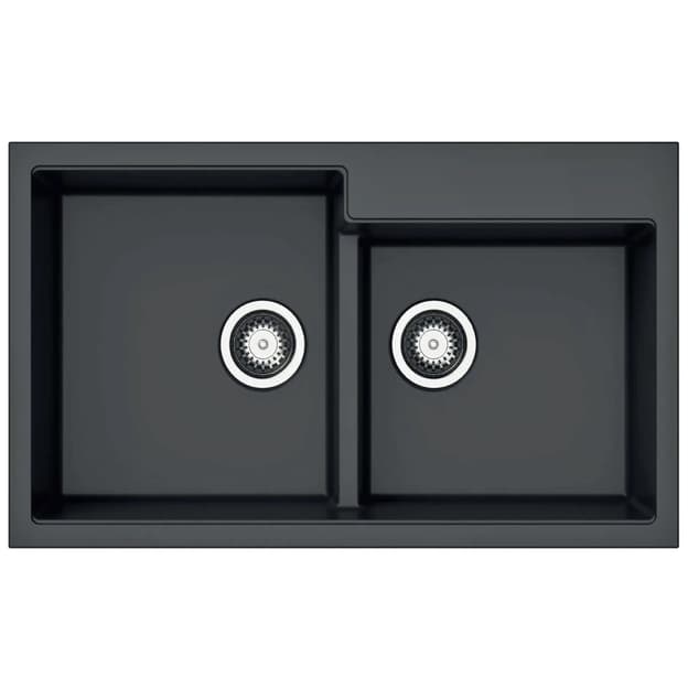 Мойка гранит Navio 86x50x20 титаниум Fabiano