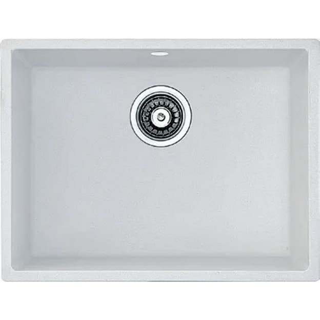 Мойка гранит Quadro 61x46 белый Fabiano