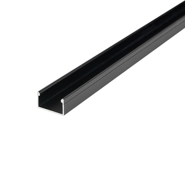 Профиль для LED-ленты, НАКЛАДНОЙ, L = 3м, алюминий, анодир. черный