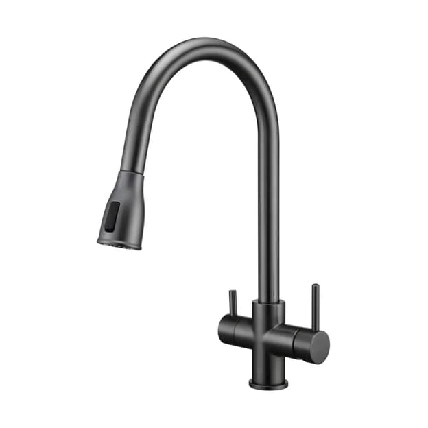 Змішувач комбінований FKM 3122 Black Steel Fabiano
