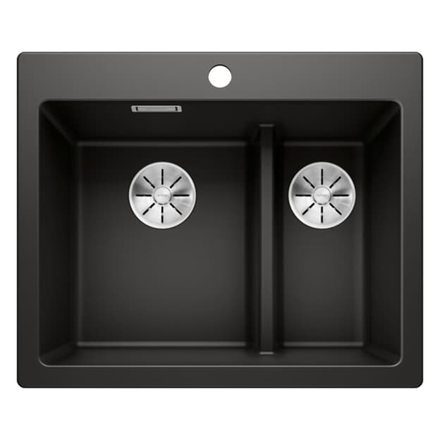 Мийка PLEON 6 Split SILGRANIT (мпс./врізна) чорний BLANCO (525955)