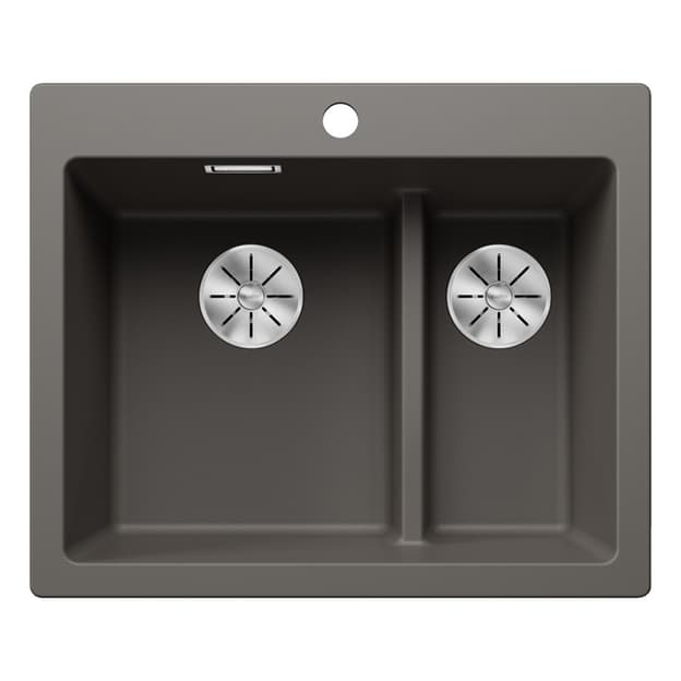 Мойка PLEON 6 Split SILGRANIT (мпс./врезная) вулканический серый BLANCO (527322)