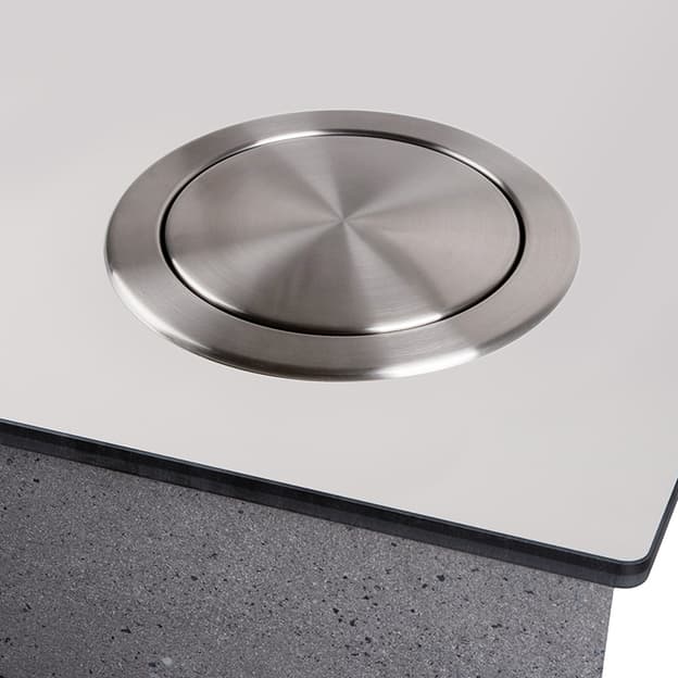 Система для сміття в стільницю Ferro Fiori 9070.208, нержавіюча сталь, алюміній браш