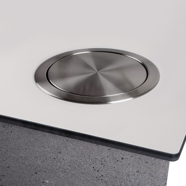 Система для сміття в стільницю Ferro Fiori 9050.238, нержавіюча сталь, алюміній браш
