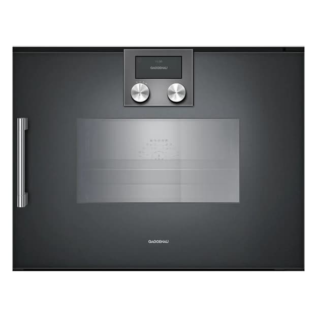 Компактный духовой шкаф-пароварка BSP270101 правый антрацит GAGGENAU
