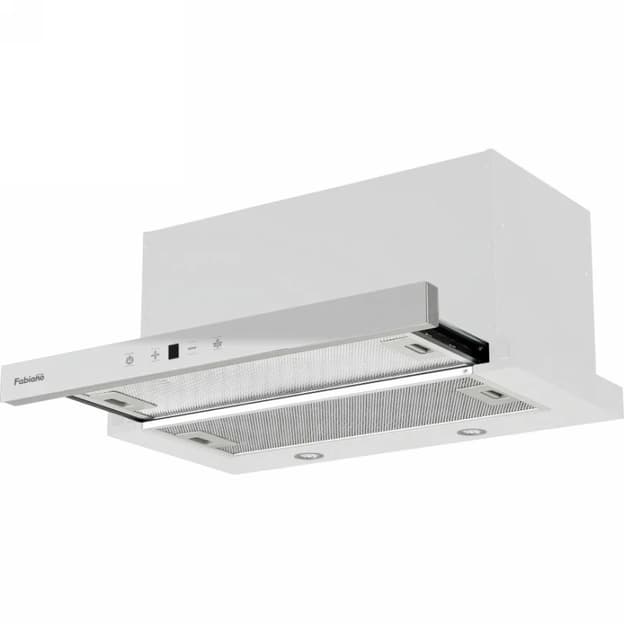 Вытяжка телескопическая Smart 60 Lux White Glass Fabiano
