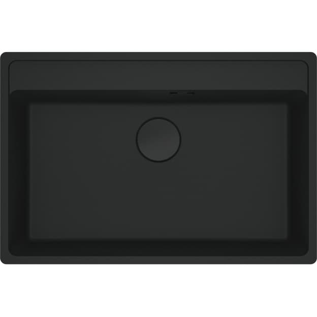 Мойка с сифоном гранит MRG 610-72 TL Black Edition черный матовый Franke (114.0720.007)