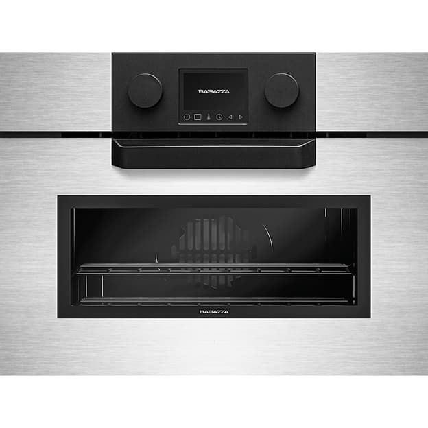 Компактный духовой шкаф ICON STEEL с паром 45см 1FEVSVC сатиновый нерж. сталь Barazza