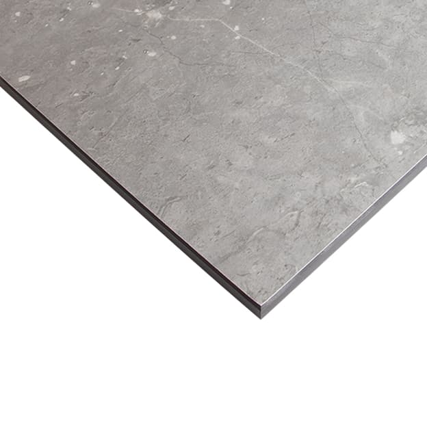 Компакт-плита FUNDERMAX HPL (Fine Hammer) 0585 FH Castello Мармур сірий / чорне ядро 2040x640x12