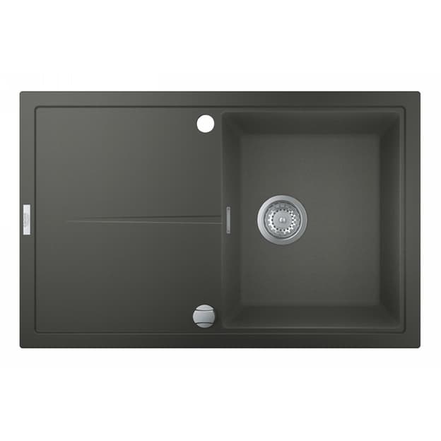 Мойка кухонная K400, гранит, прямоуголь., с крылом, 780x500x205мм, серый гранит Grohe (31639AT0)