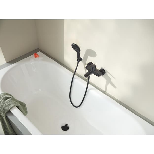 Змішувач для ванни Eurosmart New, настінний монтаж, чорний матовий Grohe (333002433)