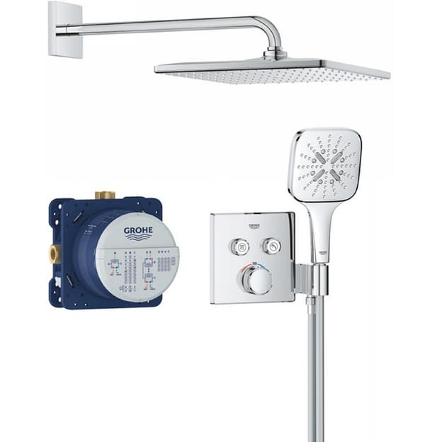 Душевая система Grohtherm SmartControl Perfekt с верхним душем Rainshower mono хром Grohe (34865000)