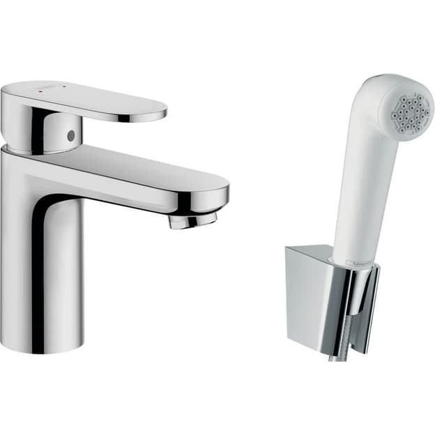 Змішувач для умивальника Vernis Blend 100V з гігієнічної лійкою Chrome Hansgrohe (71215000)