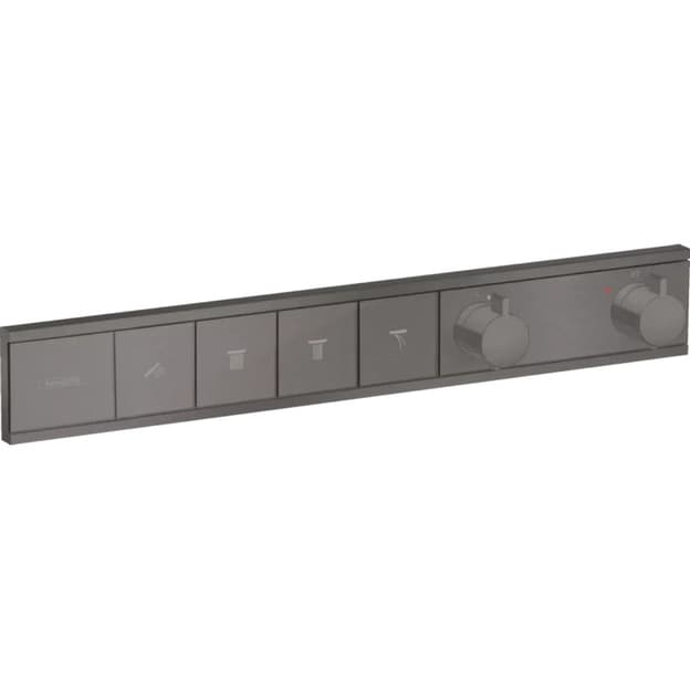 Термостат прихованого монтажу RainSelect на 4 споживача Brushed Black Hansgrohe (15382340)