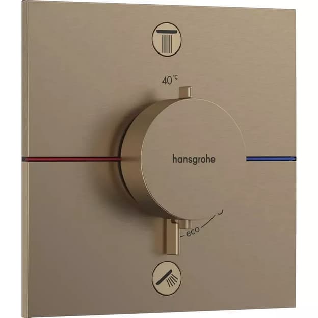 Термостат ShowerSelect Comfort E на 2 функции Bronze Hansgrohe (15572140)