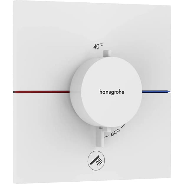Термостат ShowerSelect Comfort E HighFlow на 1 функцию Matt White Hansgrohe (15575700)