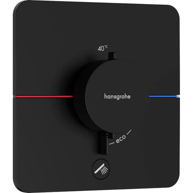 Термостат ShowerSelect Comfort Q HighFlow на 1 функцию Matt Black Hansgrohe (15589670)