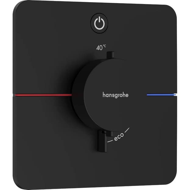 Термостат скрытого монтажа ShowerSelect Comfort Q на 1 функцию Matt Black Hansgrohe (15581670)