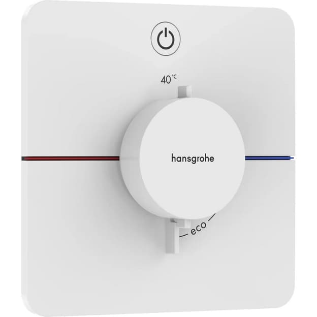 Термостат скрытого монтажа ShowerSelect Comfort Q на 1 функцию Matt White Hansgrohe (15581700)