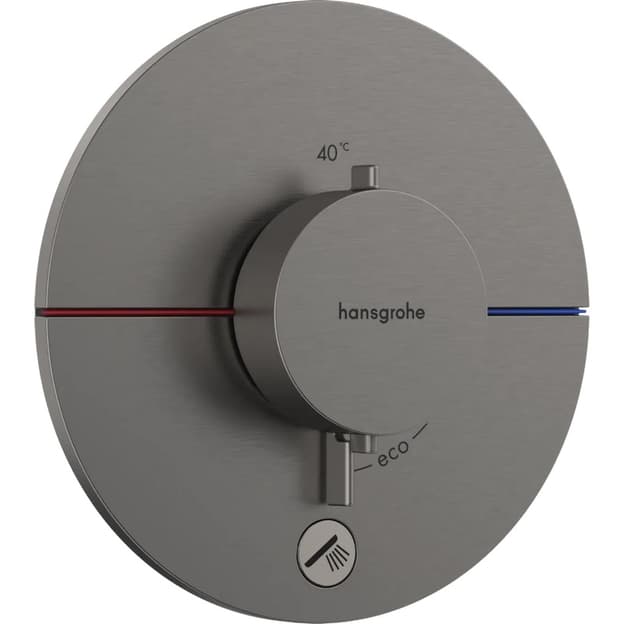 Термостат прихованого монтажу ShowerSelect Comfort S HighFlow на 1 функцію  Brushed Black Chrome Hansgrohe (15562340)