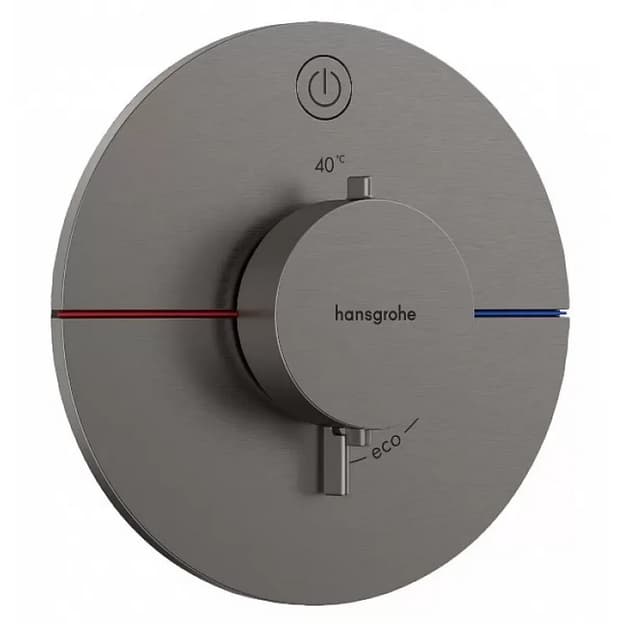 Термостат скрытого монтажа ShowerSelect Comfort S на 1 функцию Black Chrome Hansgrohe (15553340)