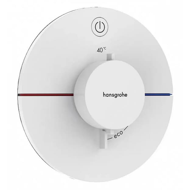 Термостат прихованого монтажу ShowerSelect Comfort S на 1 функцію  Matt White Hansgrohe (15553700)
