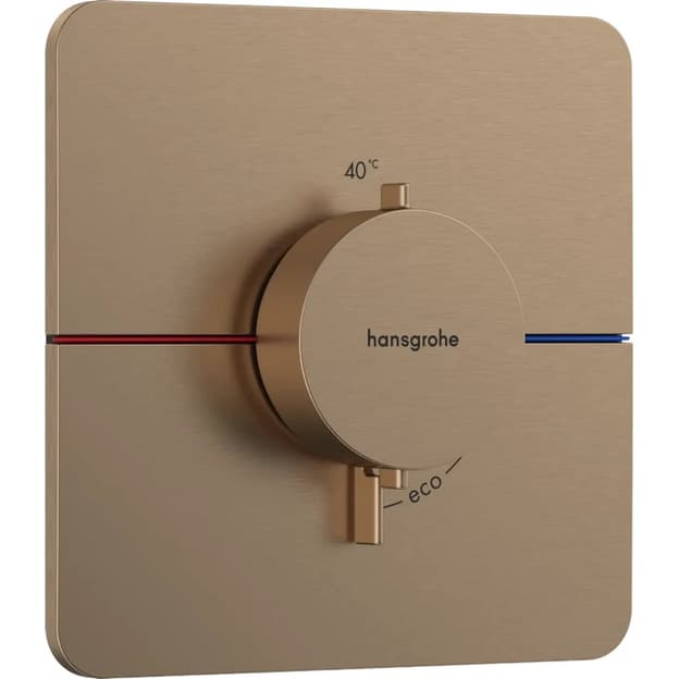 Термостат прихованого монтажу на 1 споживач ShowerSelect Comfort Q для душу  Brushed Bronze Hansgrohe (15588140)