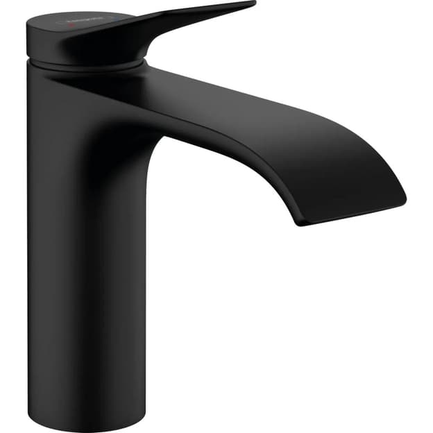 Смеситель для умывальника Vivenis 110 с донным клапаном pop-up, Matt Black Hansgrohe (75020670)