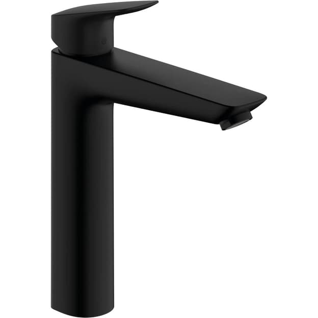 Смеситель для умывальника Logis 190 без донного клапана, Matt Black Hansgrohe (71091670)
