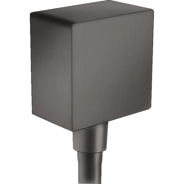 Шлангове під'єднання для душа Hansgrohe FixFit Square  Brushed Black Chrome Hansgrohe (26455340)