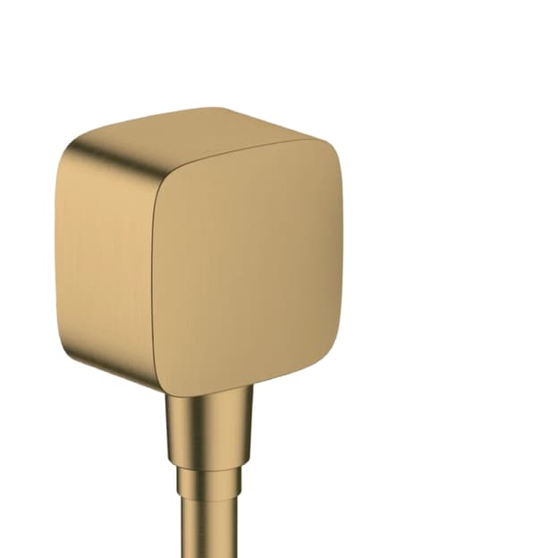 Шлангове під'єднання Hansgrohe FixFit E зі зворотним клапаном  Brushed Bronze Hansgrohe (26457140)