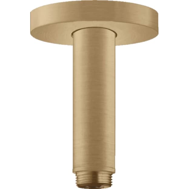 Тримач верхнього душу стельовий Hansgrohe S 100 мм  Brushed Bronze Hansgrohe (27393140)