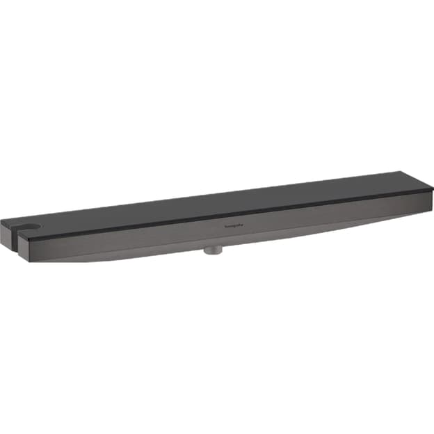 Шлангове підключення Hansgrohe Porter 500 Rainfinity з поличкою L  Brushed Black Chrome Hansgrohe (26843340)