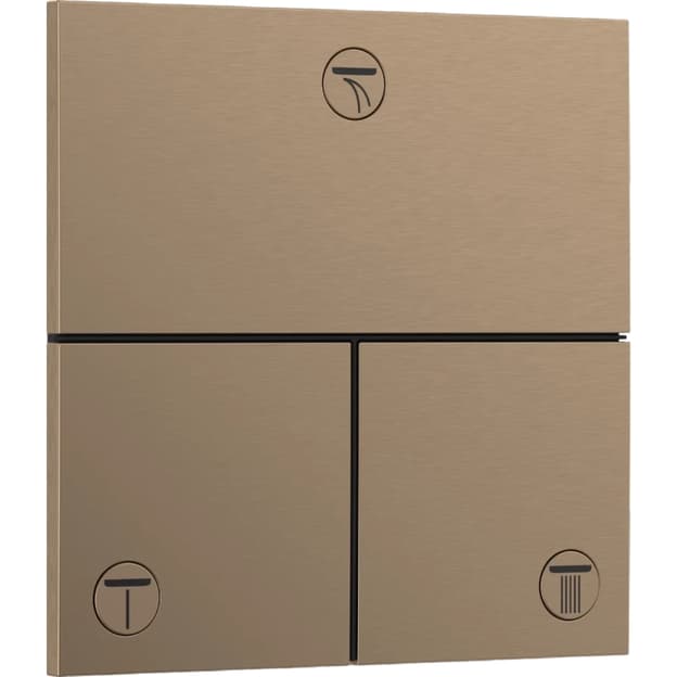 Перемикач Hansgrohe ShowerSelect Comfort E на 3 функції  Brushed Bronze Hansgrohe (15573140)