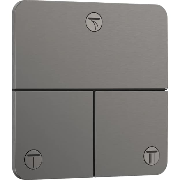 Перемикач Hansgrohe ShowerSelect Comfort Q на 3 функції  Brushed Black Chrome Hansgrohe (15587340)