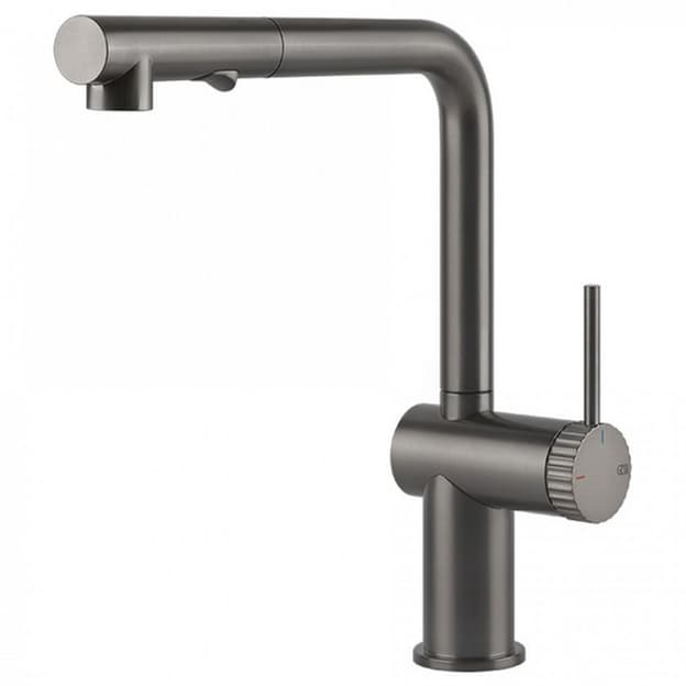 Змішувач для кухні  Inedito, Black Metal Brushed GHRC Gessi (60457126)