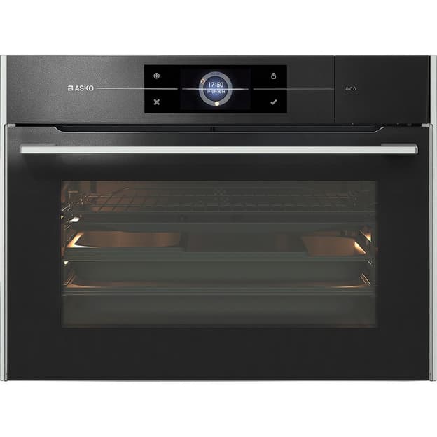 Компактный духовой шкаф с функцией приготовления на пару OCS8478G черный Asko