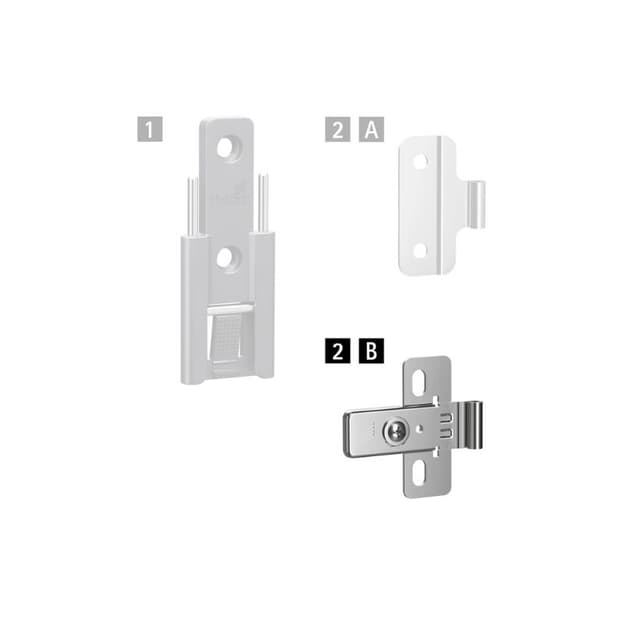 Элемент средней петли с регулировкой WingLine L, никелированный (9332361) Hettich