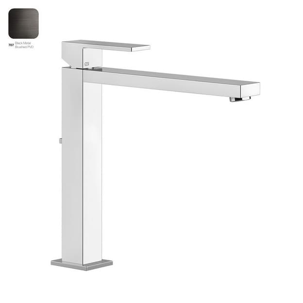 Змішувач для умивальника Gessi Rettangolo, високий, д/к Black Metal Brushed PVD (11923707) Gessi