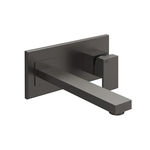 Змішувач для умивальника Gessi Rettangolo, довгий вилив, зовнішня частина Black Metal Brushed PVD (44838707) Gessi