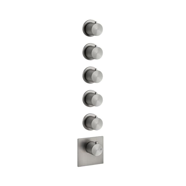 Термостатичний змішувач 316 WELLNESS (зовнішня частина), Steel brushed (54510-239) Gessi
